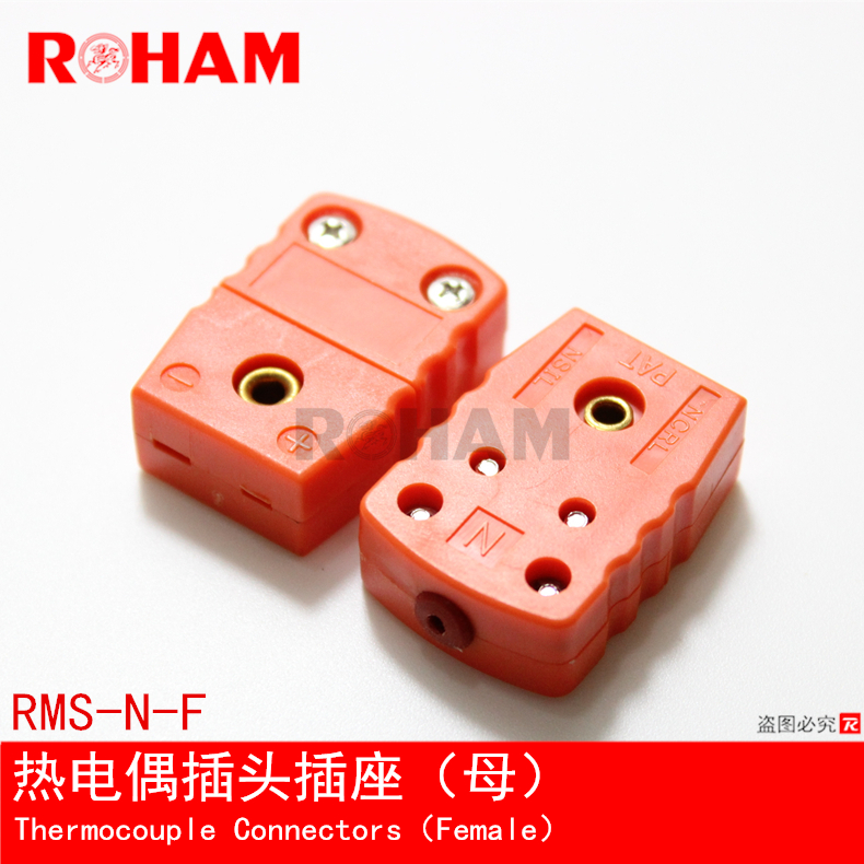 N型热电偶插头 N型连接器插座仪表接插件公母接头RMS-N-M/F