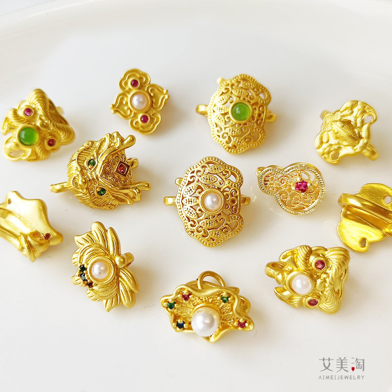 古法金保色复古旗袍压襟扣弯钩S扣头项链接配件手串收尾扣diy手工,淘宝优惠券,粉丝福利购,淘宝优惠卷