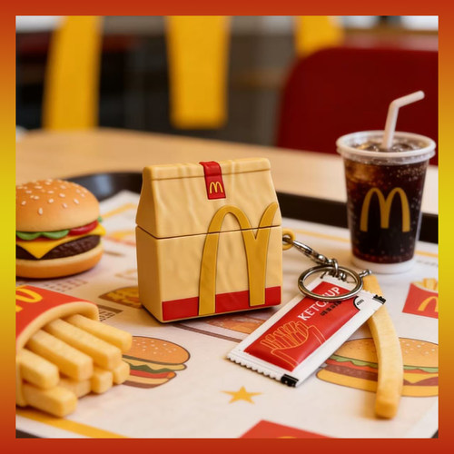 M记麦门ins牛皮纸打包袋airpods4保护套airpod3适用苹果pro1耳机壳二代无线蓝牙充电仓第三代ipods2代四代5盒 - 图2