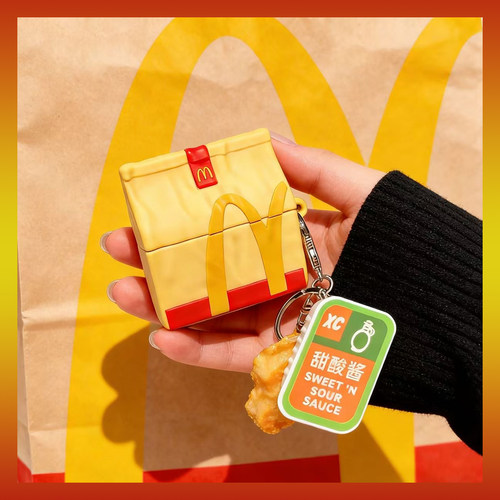 M记麦门ins牛皮纸打包袋airpods4保护套airpod3适用苹果pro1耳机壳二代无线蓝牙充电仓第三代ipods2代四代5盒 - 图0