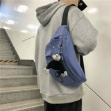 Мужская японская брендовая нагрудная сумка, сумка на одно плечо, поясная сумка, рюкзак, небольшая сумка, тканевая сумка через плечо для школьников