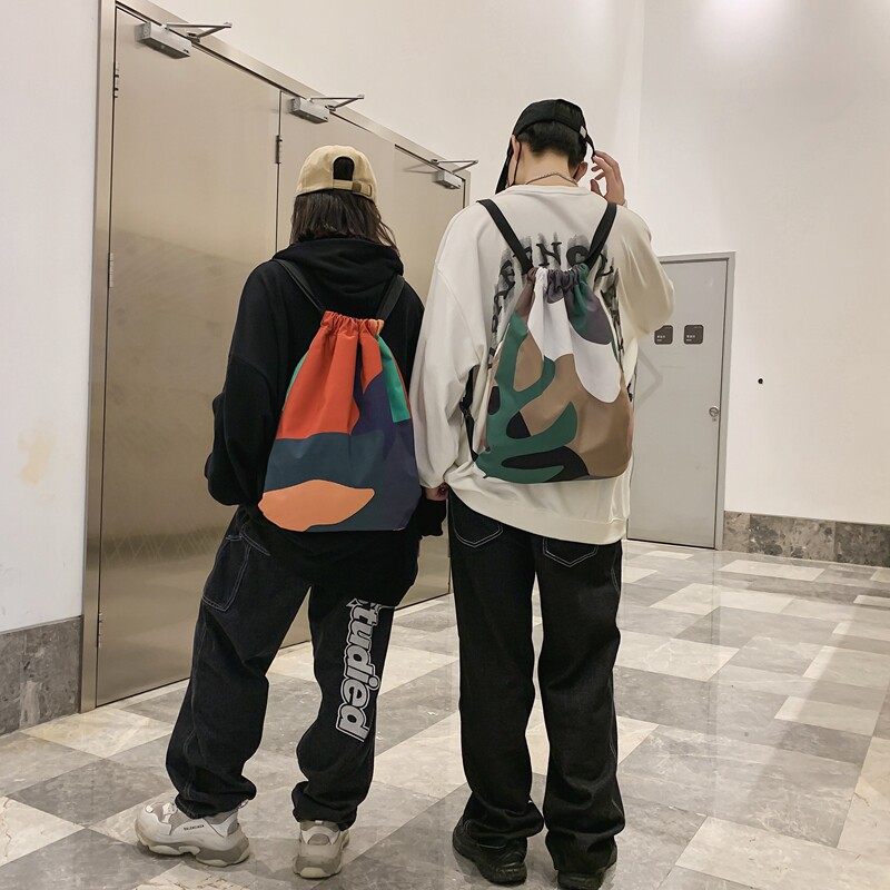 双肩包男士潮牌ins休闲 满江红箱包双肩背包