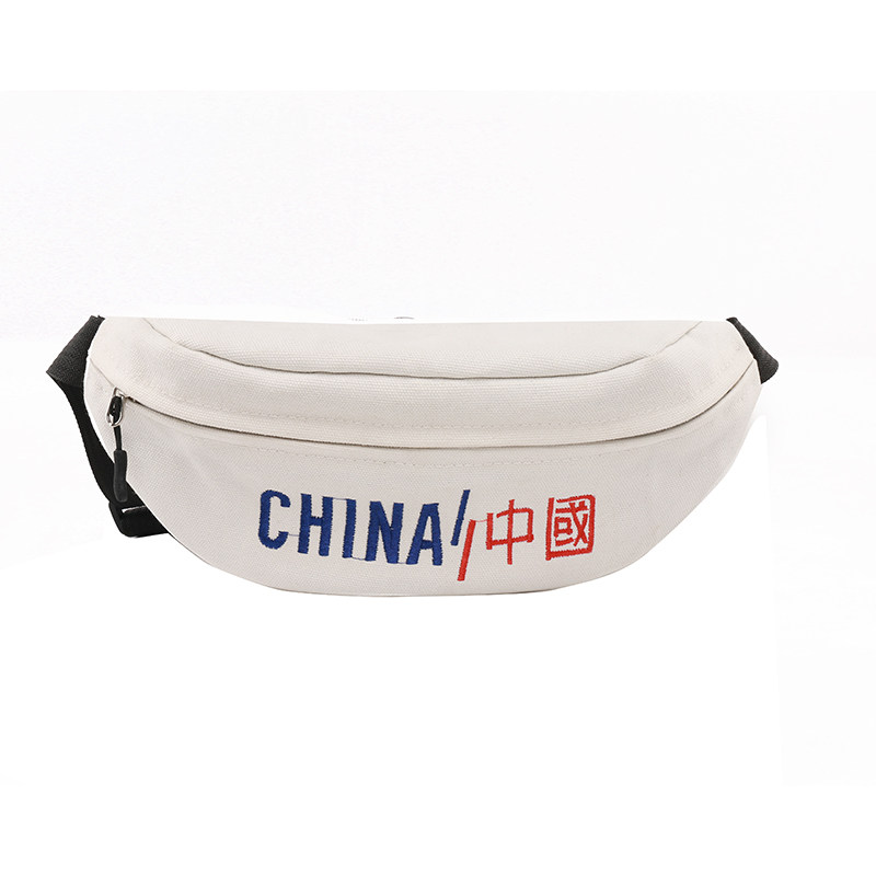 潮牌胸包男士ins超火日系小单肩包 满江红箱包男士包袋