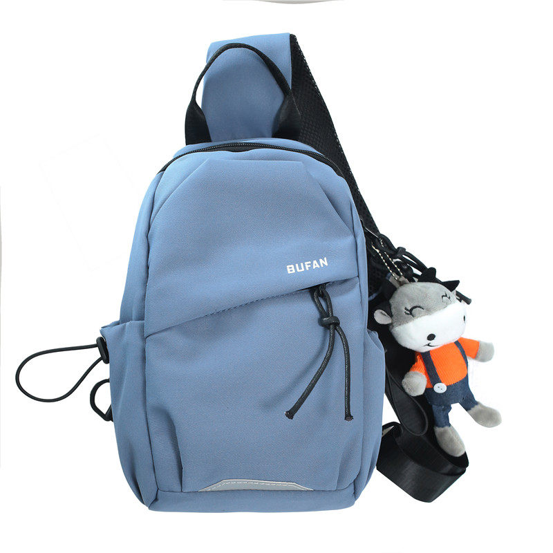 男士胸包潮牌挎肩包休闲斜挎包 满江红箱包男士包袋