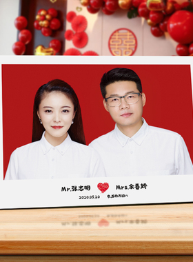 洗照片做成相框摆台水晶