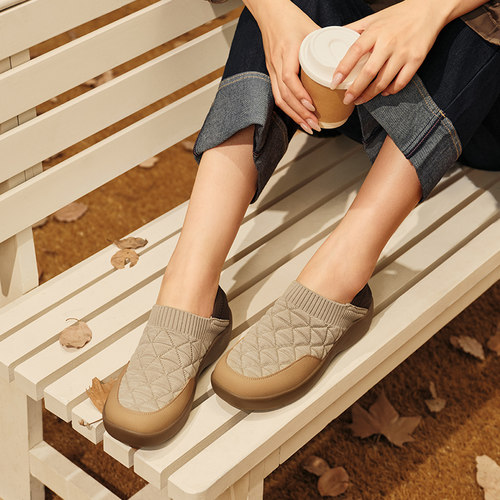 Pansy盼喜日本女鞋一脚蹬两穿拇外翻超轻舒适软底乐福鞋秋季新款 - 图2