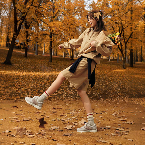 Pansy盼喜日本女鞋透气拼色百搭轻便厚底休闲运动鞋2025年秋季 - 图3