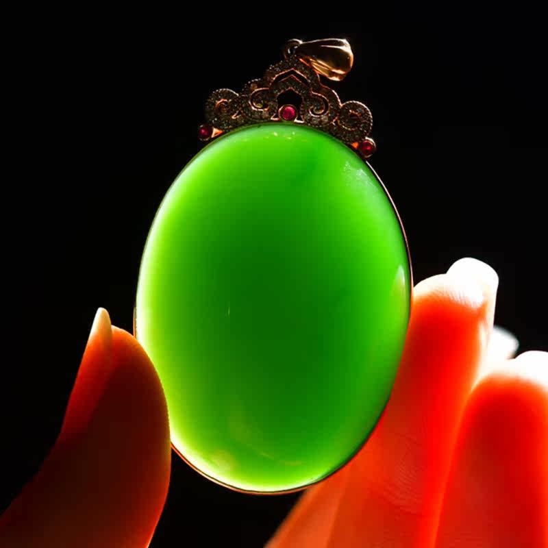 新疆天然挂件金镶玉女士款21g吊坠 玉赐平安项坠/吊坠