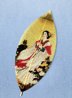 真树叶装饰画芯四大美女杨贵妃