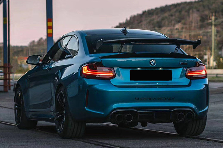 适用于宝马2系3系4系5系6系m3m4m5m6改装通用大尾翼碳纤维gt尾翼