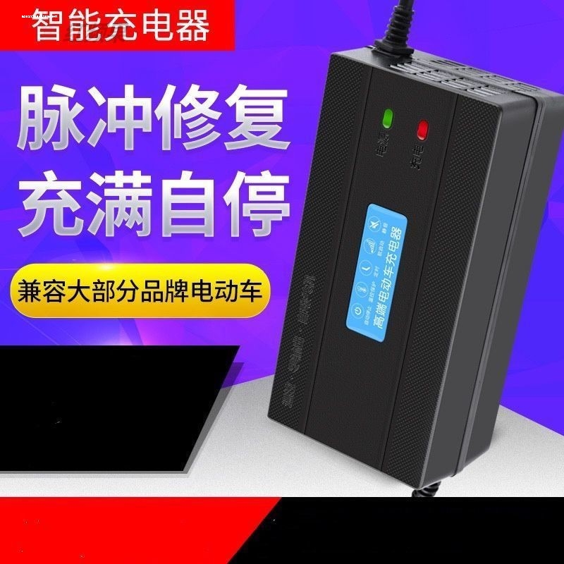 电动车电瓶车三轮充电器永名48V20A60V22A72V20A铅酸智能自动断电 - 图1