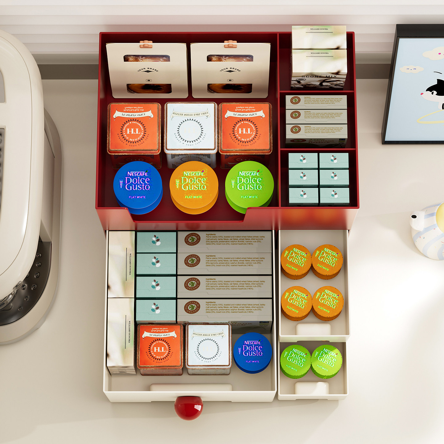 抽屉式桌面收纳盒办公室工位整理神器书桌文具置物架化妆品储物柜,淘宝优惠券,粉丝福利购,淘宝优惠卷