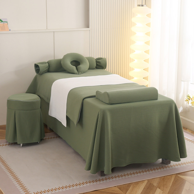 美容床罩四件套高档轻奢纯棉美容院专用网红推拿按摩理疗洗头床单,淘宝优惠券,粉丝福利购,淘宝优惠卷