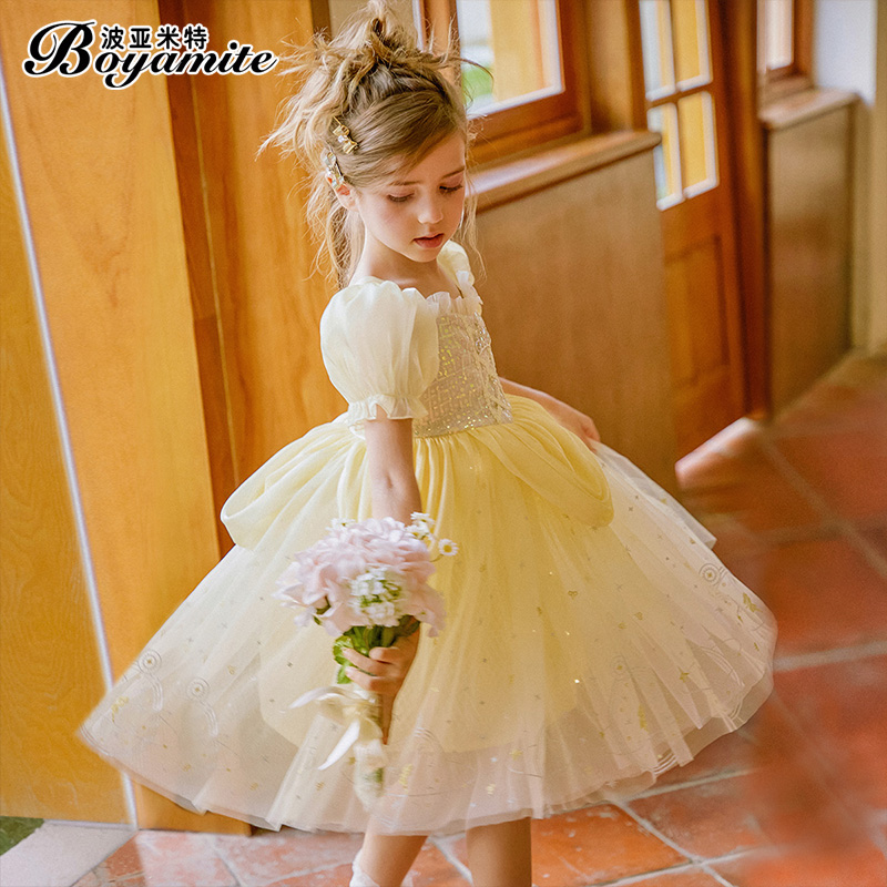波亚米特 23年夏季新款 女童泡泡袖亮片礼服裙公主裙 双重优惠折后¥124.1包邮 110~150码可选 波亚米特 23年夏季新款 女童泡泡袖亮片礼服裙公主裙 双重优惠折后¥124.1包邮 110~150码可选