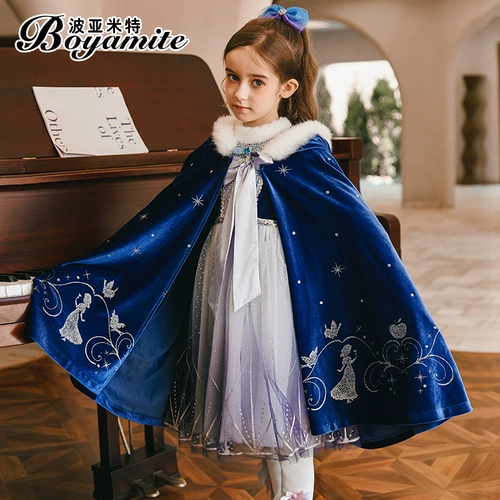 Наряд маленькой принцессы, осенний демисезонный комплект, детское утепленное платье, бархатная юбка на девочку, коллекция 2021, в западном стиле