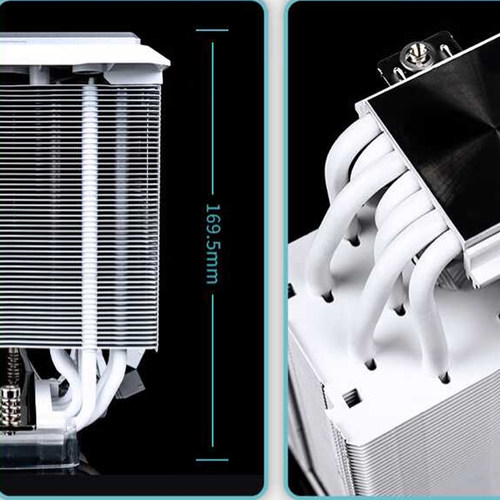 瓦尔基里R125台式CPU散热器 7热管铜底IPS液晶显示屏塔式风冷风扇 - 图2