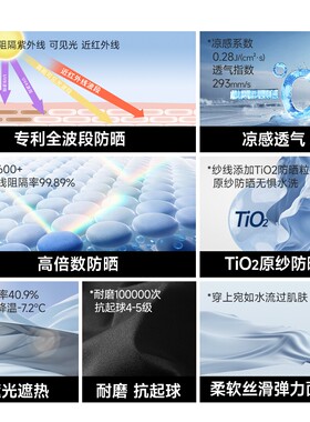 素湃全脸防晒面罩夏季凉感遮阳