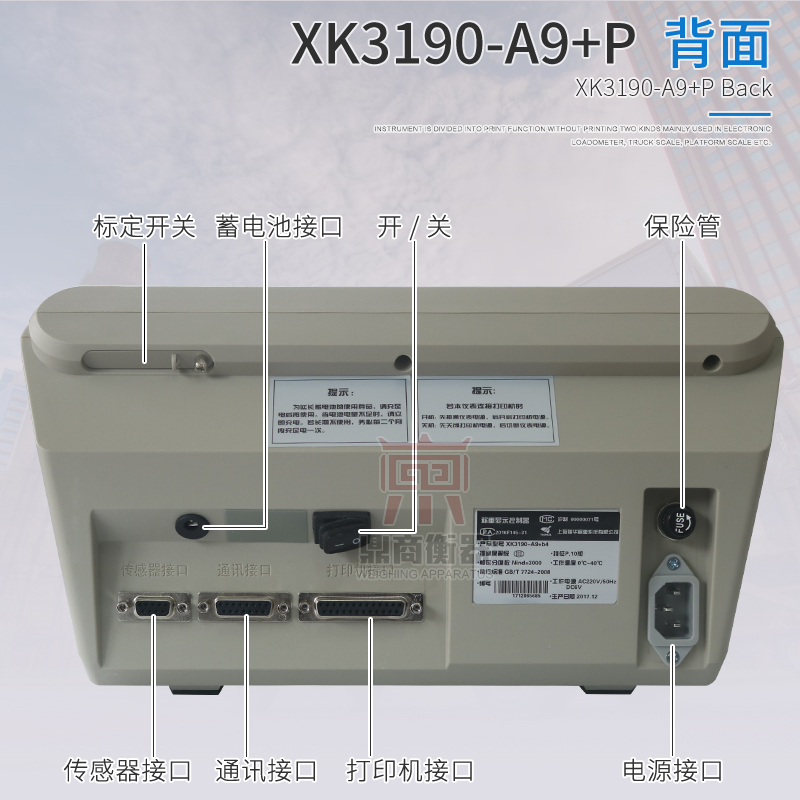 上海耀华XK3190-A9+P称重仪表/地磅显示器/地磅显示屏/衡器地磅 - 图2