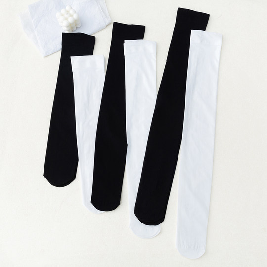 Чулки Enjoy it, женские летние тонкие черные чулки, носки JK, чулки до бедра, носки выше колена до середины икры