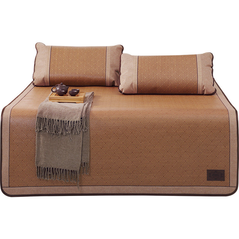 老席匠凉席1.8m床三件套加厚藤席折叠席子宿舍空调单人凉席1.5米,淘宝优惠券,粉丝福利购,淘宝优惠卷