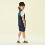 Быстросохнущий детский спортивный комплект, футболка с коротким рукавом, летние шорты для мальчиков, детская одежда, короткий рукав