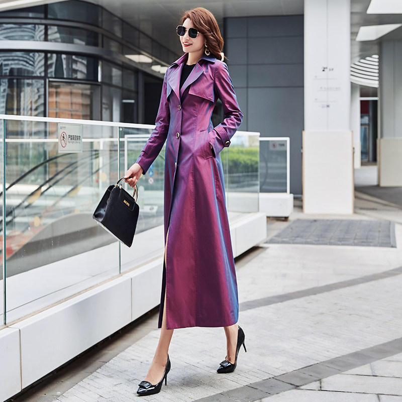 2020今年流行气质英伦收腰女女风衣 园子靓衣风衣