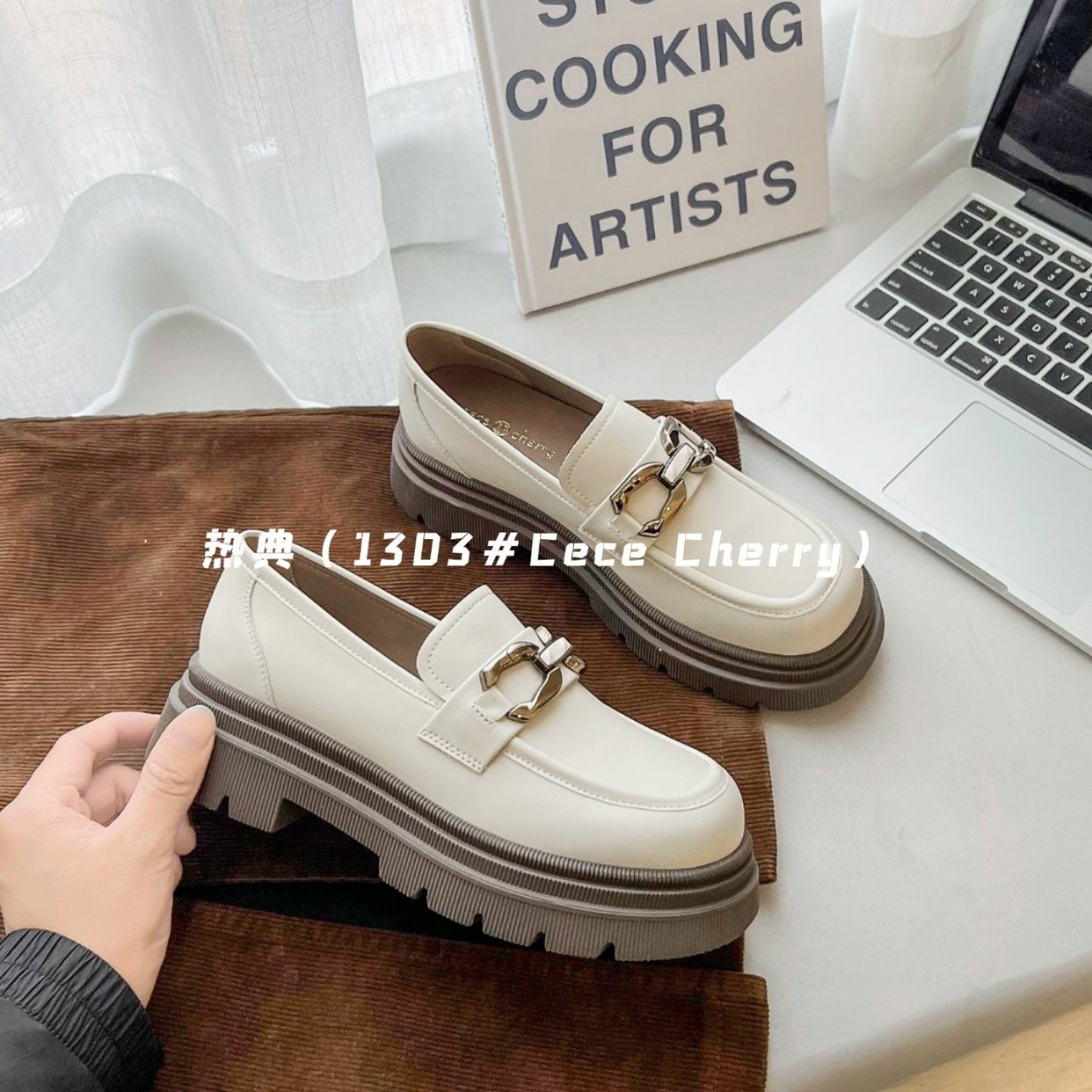 欧洲站2024真皮厚底一脚蹬豆豆鞋乐福鞋复古玛丽珍单鞋女鞋70227,淘宝优惠券,粉丝福利购,淘宝优惠卷