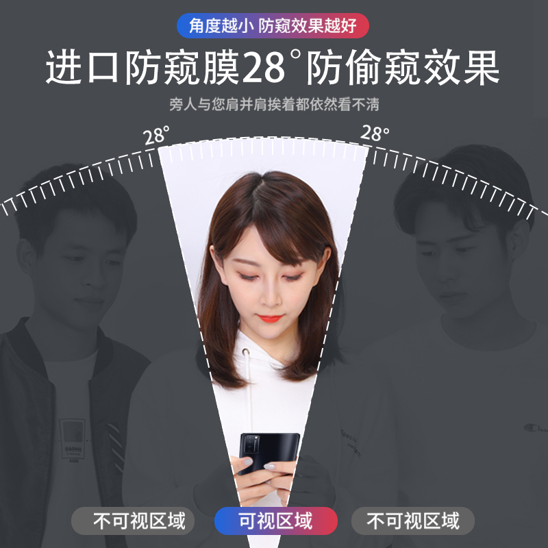 华为nova7钢化水凝膜nova7pro防窥膜曲屏防窥nova7se手机防偷窥贴膜保护液态纳米磨砂软膜por曲面pr0全屏覆盖 - 图1