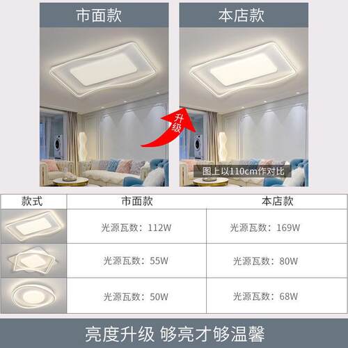 客厅灯现代简约护眼小红书2024新款家用餐厅卧室圆形正规中山灯具 - 图0