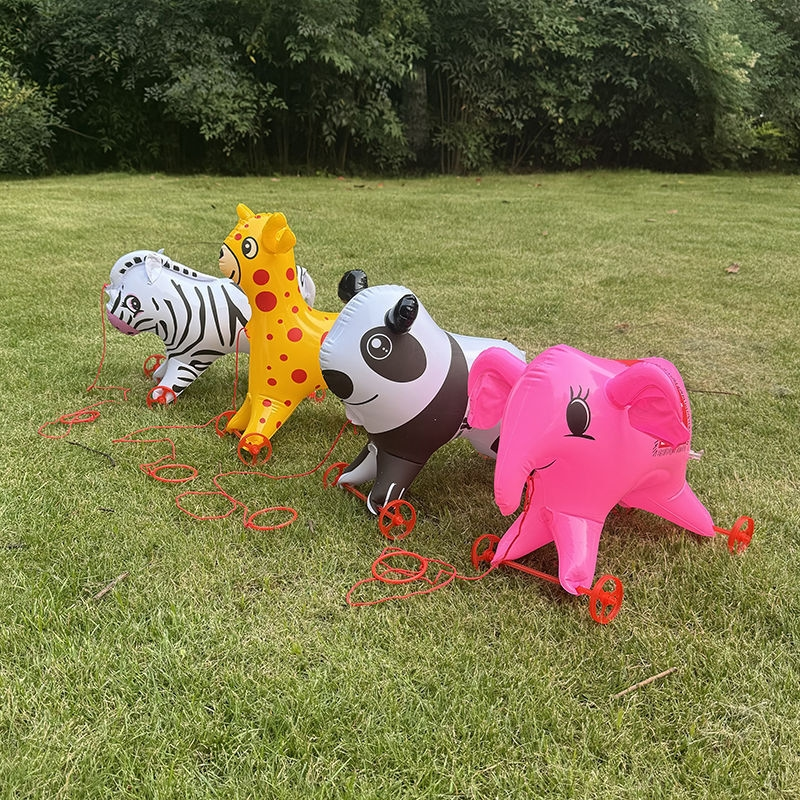 带轮立体卡通气球天鹅鸭子乌龟PVC气球摆摊夜市玩具,淘宝优惠券,粉丝福利购,淘宝优惠卷