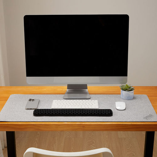 日本山业SANWA高弹TPE键盘腕托透气蜂窝结构呵护垫高手腕可水洗 - 图2