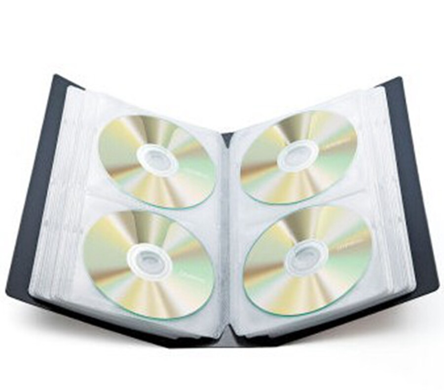 日本SANWA大容量CD光盘包盒DVD碟片收纳包120片储存册防潮保护箱_虎窝淘