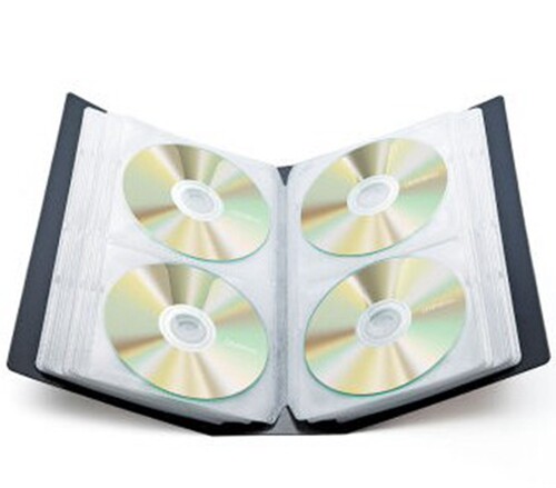 日本SANWA大容量CD光盘包盒DVD碟片收纳包120片储存册防潮保护箱 - 图1