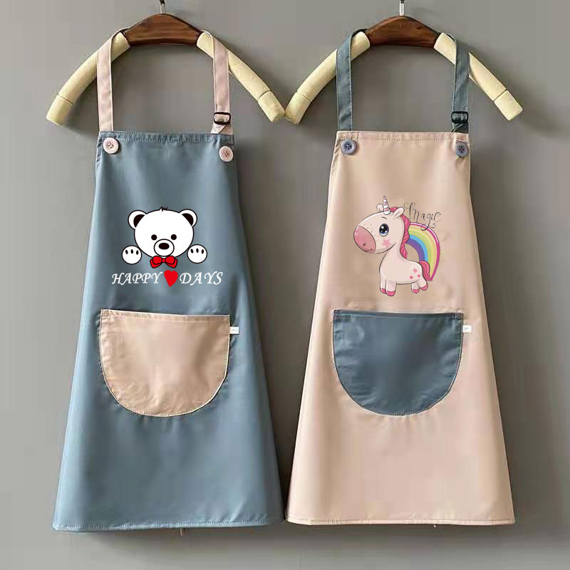 Apron printing and painting men's and women's art logo coveralls