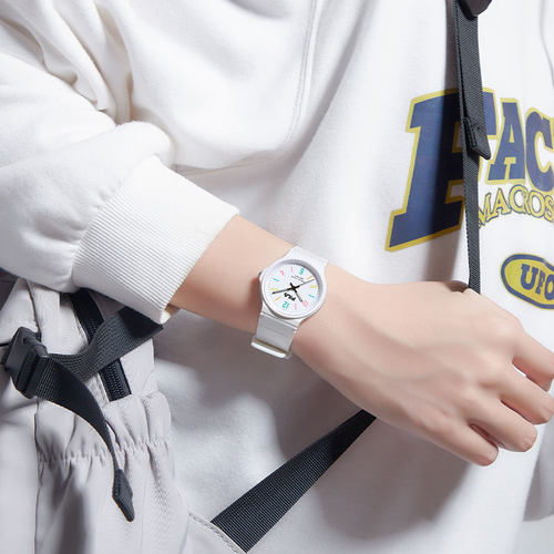 FILA斐乐只看时间手表女学生初高中学霸公务员考试静音石英表6641 - 图2