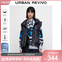 UR2021 Autumn Winter New Products Womens Fashion White Duck Suede Loose Warm Down Horse Chia WV39R1KN2000