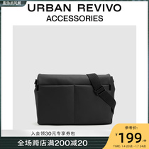 URBAN REVIVO2023 autumn winter mens fashion 100 hitch casual commuter satchel UAMB30051