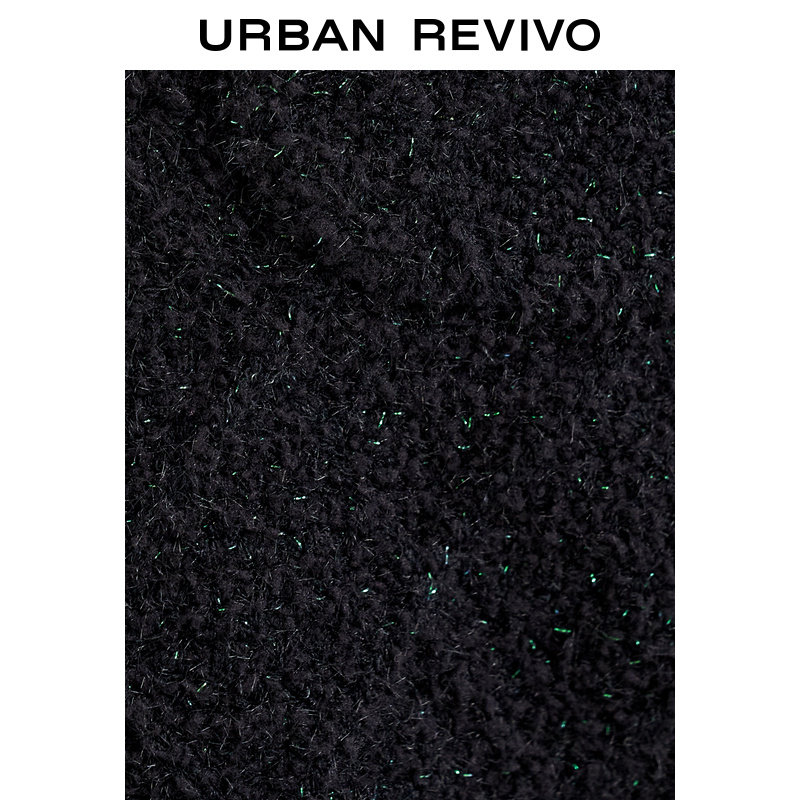 ur2022春季新品女装名媛气质细闪 UR毛针织衫