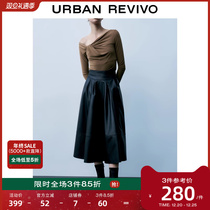 UR2023 Autumn Winter New Womens Fashion Casual High-end Cortical Cool Sasa Loose slim half skirt UWG530024