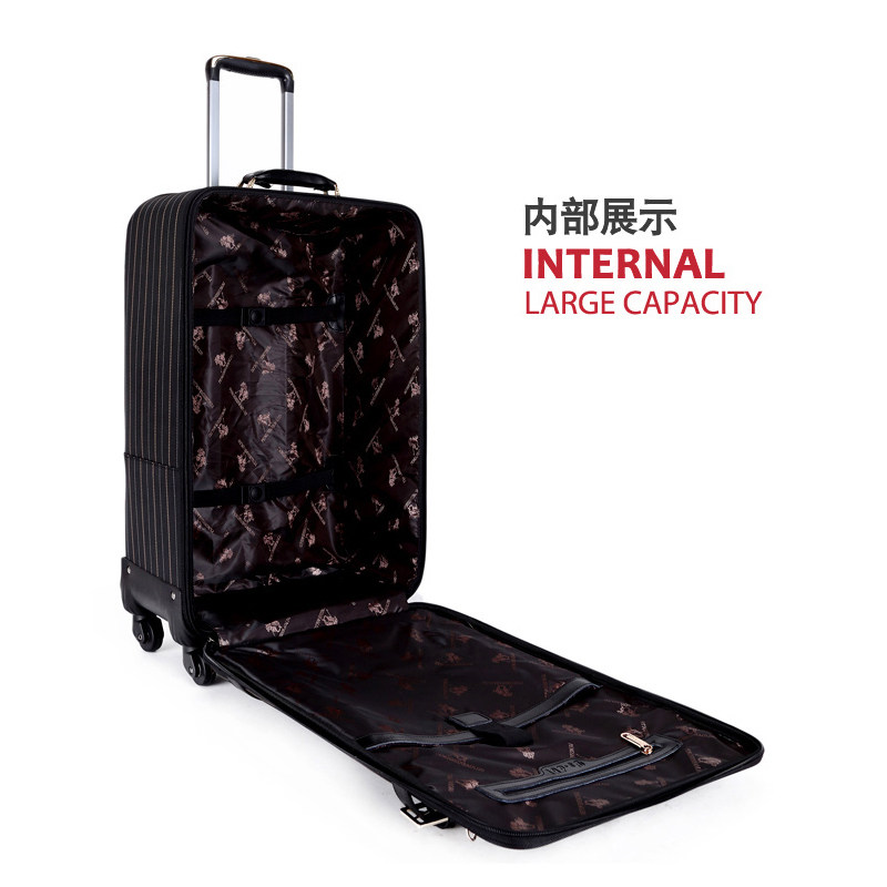 保罗帆布万向轮女商务男密码箱 彭氏帝保罗箱包旅行箱