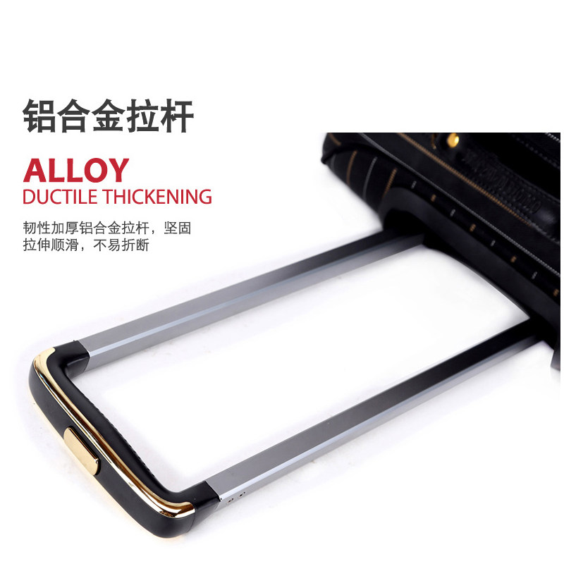 保罗帆布万向轮女商务男密码箱 彭氏帝保罗箱包旅行箱