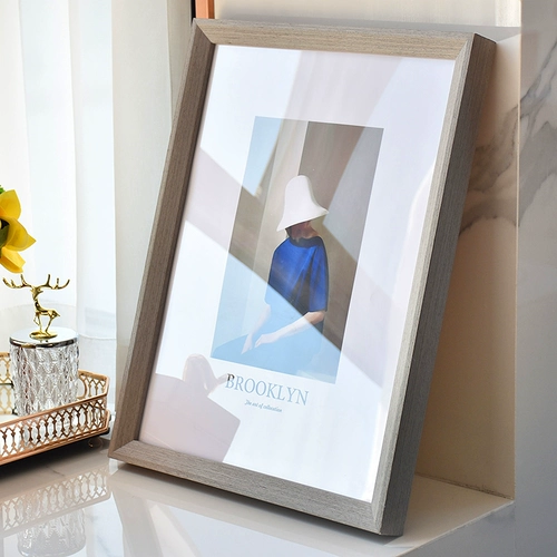 Настенная фоторамка из натурального дерева, индивидуальный постер, делается под заказ, изысканный стиль