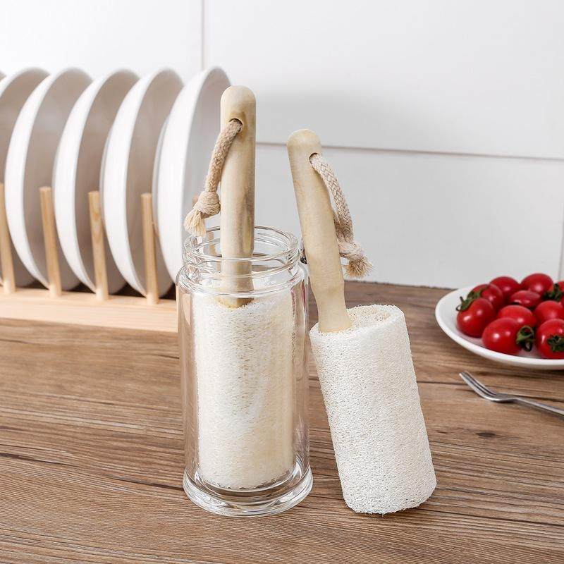 天然丝瓜络奶瓶刷水杯厨房水槽清洁刷带手柄丝瓜瓤洗碗刷锅不伤锅,淘宝优惠券,粉丝福利购,淘宝优惠卷