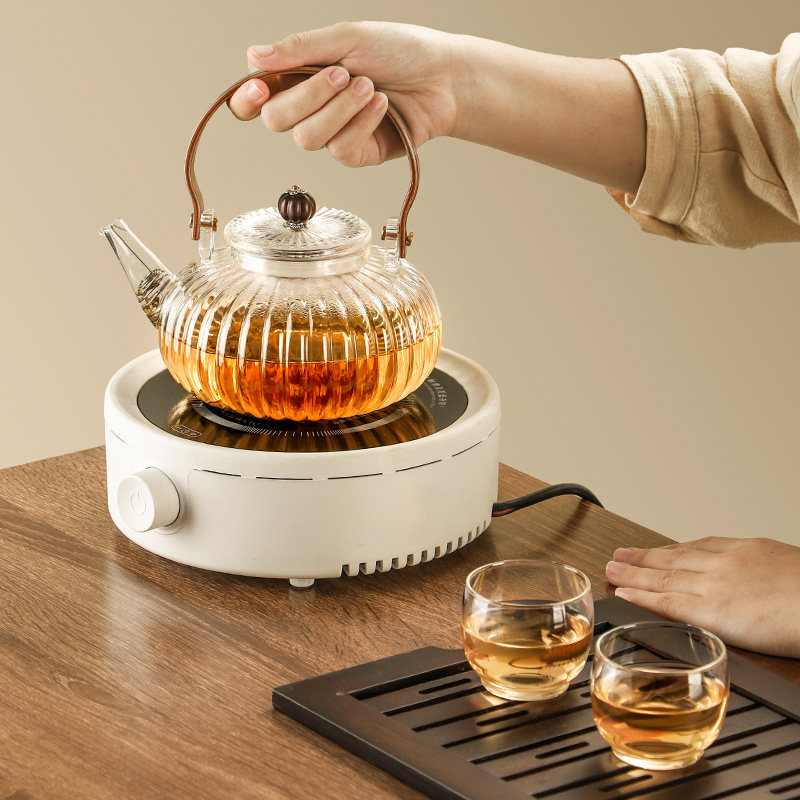 玻璃泡茶壶电陶炉烧水养生提梁壶 光米家居茶壶