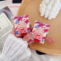 Applicable airpods3 headphone protective sleeve AirPodspro new anti-fall shell generation headphone box 2nd generation Candy Small Bear Sleeve pm1 2 Apple ipodpro tri-generation protection