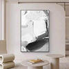 Minimalist black and white art living room decoration painting modern simple vertical version abstract light luxury entrance corridor aisle hanging painting
