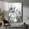 Minimalist black and white art living room decoration painting modern simple vertical version abstract light luxury entrance corridor aisle hanging painting