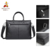 Scarecrow Male Bag Shoulder Messenger Bag Head Leather Men Thời trang giản dị Công suất lớn Cặp tài liệu - Túi của con người túi lv nữ Túi của con người