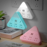 吉顺 Сокет -преобразователь много -функциональный USB Plug Multi -Mouth Creative с беспроводными заглушками Night Light, один поворот многократный использование