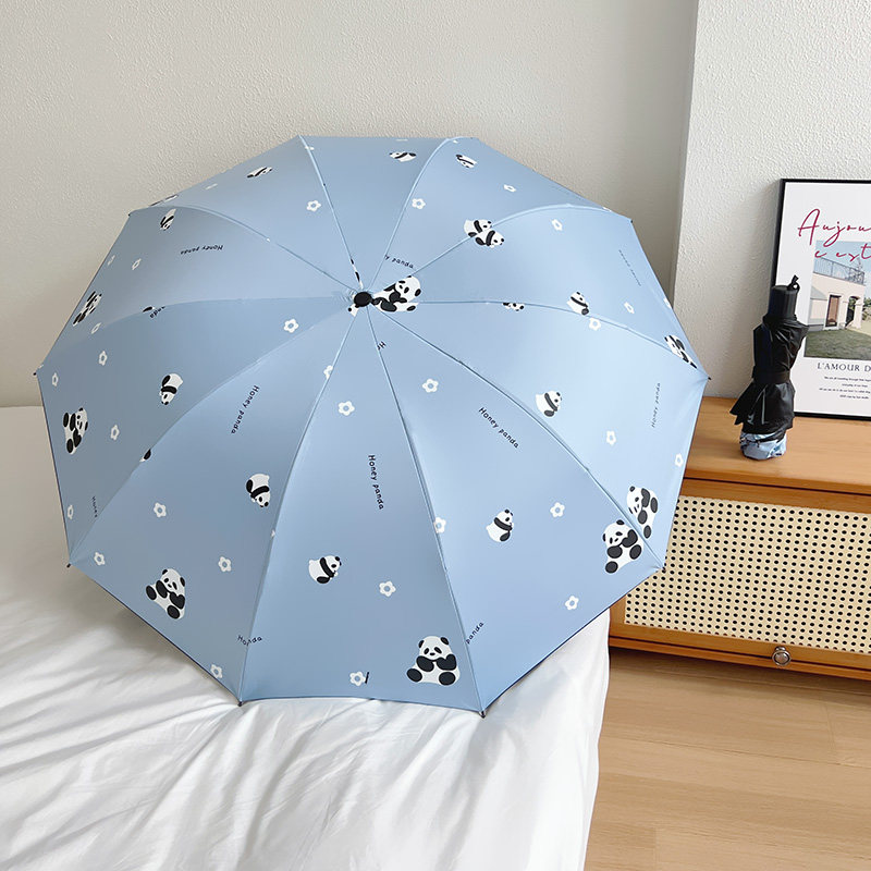 新品手动遮阳雨伞加大结实抗风晴雨两用折叠防晒防紫外线太阳伞